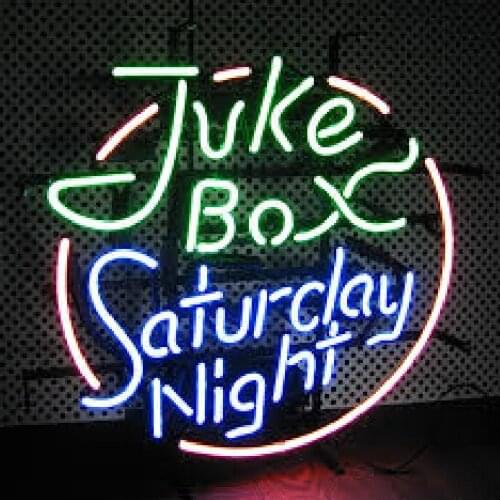 Neon Sign Juke box Saturday light sign Beer Bar Pub Handcrafted neon light sign for MUSIC window Led Tube neon sign logo Board