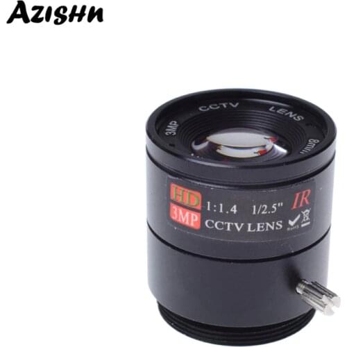 Wholesale CCTV LENS 8mm 40degrees 1/2.5 " 3MP F1.4 Fixed CS Mount Mega Lens 1080P HD CCTV Lens For CCTV Camera