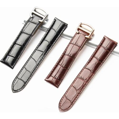 New 2PCS/lot 20mm 22mm 23mm 24mm 25mm genuine leather Cow leather Watch bands watch straps for tank blue balloon watch 202071101