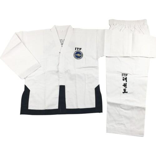 Taekwondo Dobok Standard ITF Uniform For Master Assistant Exquisite Embroidery Taekwondo Suit 보조 코치 유니폼
