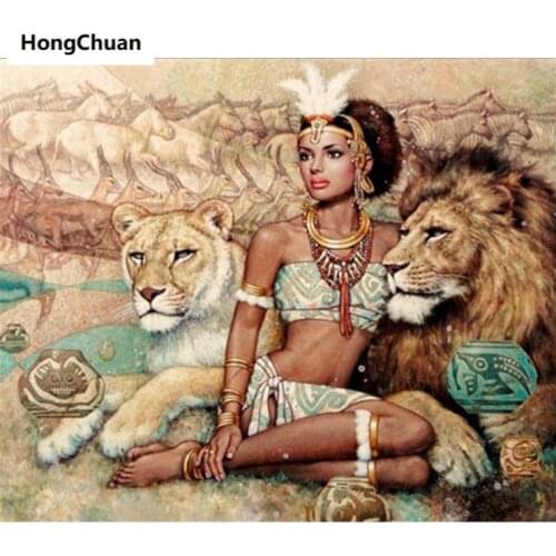 Tiger Leopard Queen 5D DIY Square/Round Diamond Painting Cross Stitch Needlework Home Decoration Mural Mosaic Diamond Embroidery