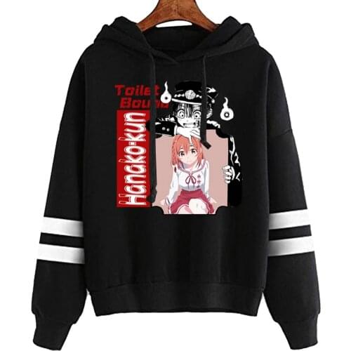 Toilet-Bound Hanako-kun Hoodie Harajuku Cute Hanako-kun Print Hoodies Sweatshirts Anime Couple Outfit Sweater Top 90s