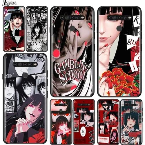 Yumeko Kakegurui Anime for LG G8 G8S G8X V30 V35 V40 V50 V60 ThinQ Q60 K40 K50 K51 K61 K71 K92 K62 K42 Black Phone Case