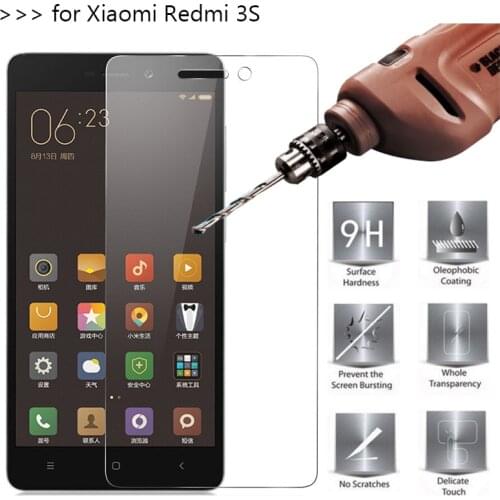 2.5D 0.26mm 9H Premium Tempered Glass For Xiaomi Redmi 3s Screen Protector protective film For Xiaomi Redmi 3s pro 3 s 3X Glass