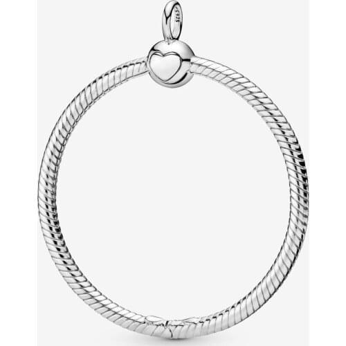 100% 925 Sterling Silver Moments Large O Pendants Necklaces for Women DIY Charms Jewelry Making Statement Necklace Without Chain