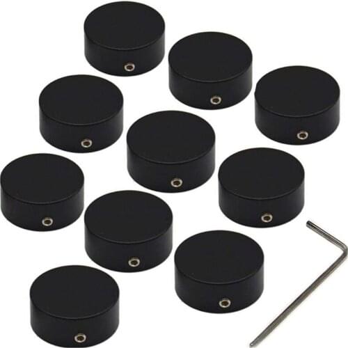 Quality Pedal Footswitch Topper Insert Fit Tightly on Common 3/8 Inch 10mm Switches Increase Accuracy Comfort 10 Pack Black