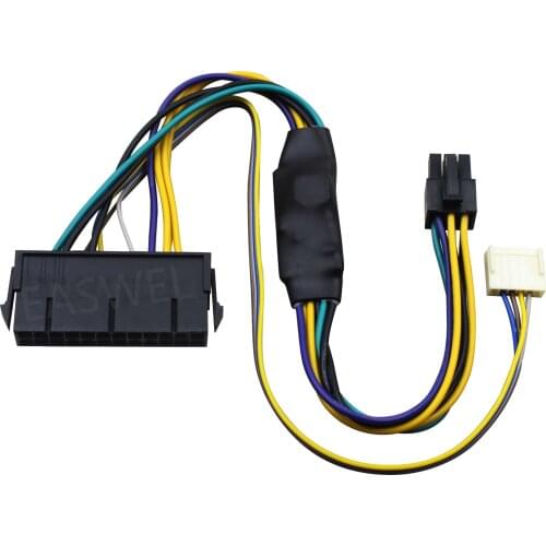 24Pin To 6P Converter Power Cable Adapter for HP Elite 8100 8200 8300 800G1