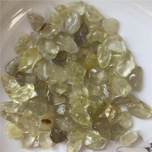 50g/100g Natural Citrine Chips Gravel Healing Stones Home Ornament Tank Bonsai Decoration
