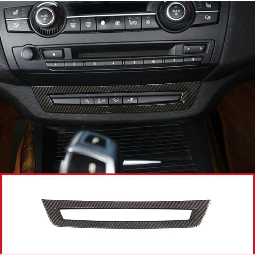 Carbon Fiber Style ABS Plastic For BMW X5 E70 2008-2013 Car ABS Driving Aid Control Frame Trim Accessories