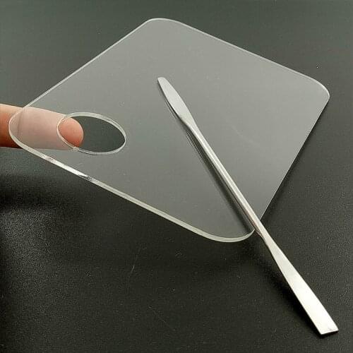 Nail Art Makeup Acrylic Palettes Adjusting Rod Eye Shadow Applicator Paint By Number Polish Mixing Palette