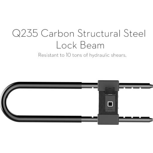 Long Smart Fingerprint U-lock Anti-theft Bicycle Motorcycle Lock Type-C Rechargeable Anti-theft Lock Waterproof