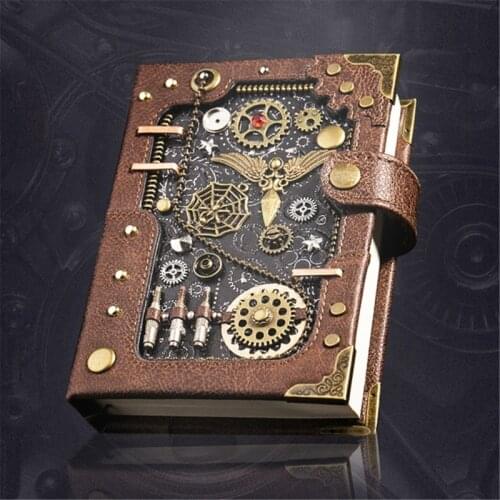 Steampunk Gear Retro Notebook Artwork Level Handmade Exquisite Novelty Gift D08A