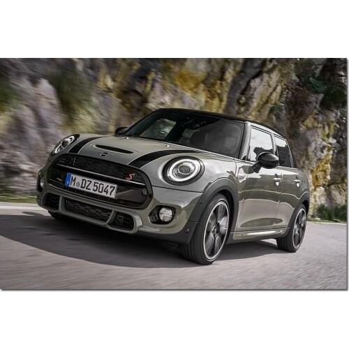 Mini Cooper S Car Poster and Print Canvas Painting Wall Art Modern Home Decorations