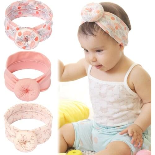 Solid Color Soft Nylon Elastic Baby Headband Bows Knotted Newborn Baby Girl Headbands Hair Accessories Girls Haarband
