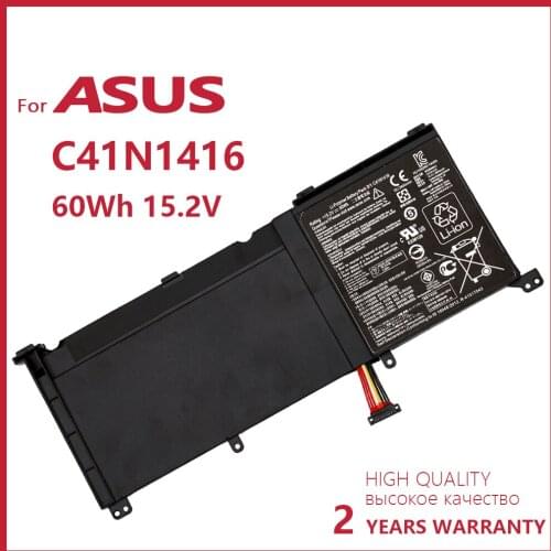 Genuine new 0B200-01250100 C41N1416 Original Laptop Battery For Asus N501JW UX501 N501VW-1A UX501 UX501JW UX501LW batteria