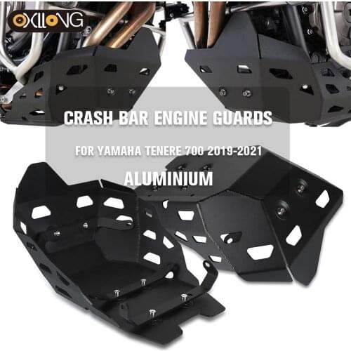 Tenere700 Motorcycle Front spoiler Crash Bar Engine Guards skid plate bash frame guard For Yamaha Tenere 700 T7 2019 2020 2021