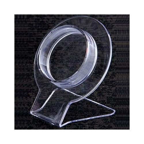 De Bijoux 75mm 10pcs Organic Glass Bracelet Bangle Display Stand Holder,Fashion Jewelry Display