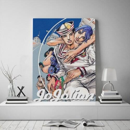 JoJolion JoJos Bizarre part8 poster Framed Wooden Frame Canvas poster Painting wall Art decor room Study Home Decoration Prints
