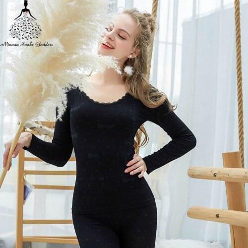 Long Johns Set For Womens Thermal Underwear Thermo Lingerie Second Female Skin Thermal Trousers Underwear Winter Warm