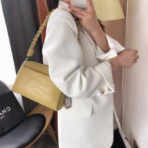 Luxury Crocodile Pattern Crossbody Bag Genuine Leather Women Shoulder Bag Weave Handbag Female Armpit Bag Lady Purse bolso
