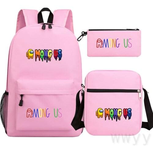 Game Among Us Backpack Children Fashion School Bag Bookbag Men Women Travel bags Mochila Daily Rucksack