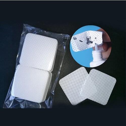 100PCS/Pack Lint-Free Paper Cotton Wipes Eyelash Glue Remover Wipe Clean Cotton Sheet Nails Art Cleanin Cleaner Pads