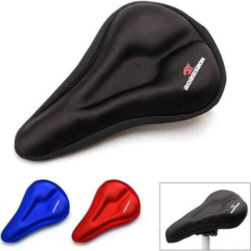 3D Bicycle Seat Breathable Bicycle Saddle Seat Soft Mountain Bicycle Seat Cushion Cycling Silicone Gel Pad Cushion Cover