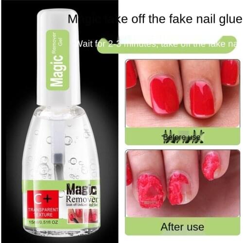 Magic Nail Gel Remover UV Gel remover Nail Polish Remover Degreaser Liquid Remove Sticky Layer Manicure Tools 15ml