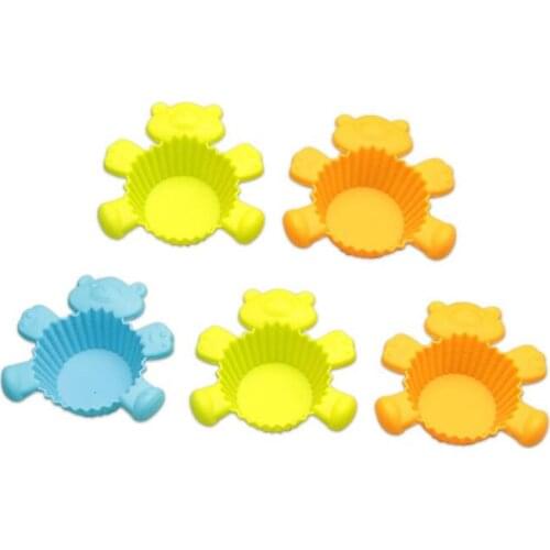 1PC Bear Shape Cake Mold Silicone 3D Cartoon Bear Chocolate Baking Mold Bakeware Maker Mold Tray NE 002