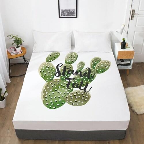 1pc bed sheet Elastic fitted sheet With An Elastic Band 150/180/200/160*200 Mattress Cover Double Bed cover nordic stand tall