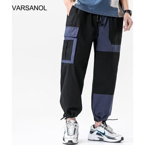 2021 Cargo Pants Men Clothing Fashion Joggers Work Clothes for Men Cotton Loose Black Pants Men Big Pockets Plus Size Trousers