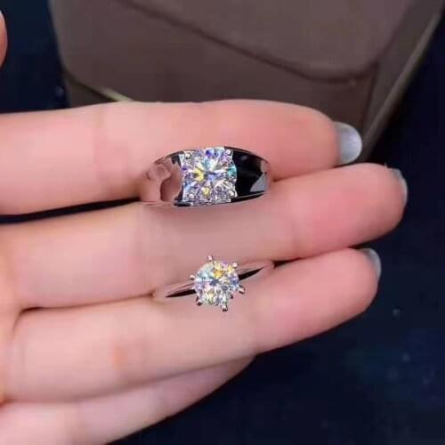 2021 no sign wedding ring sparkling moissanite ring for women 925 silver festival gift shiny better than diamond engagement ring