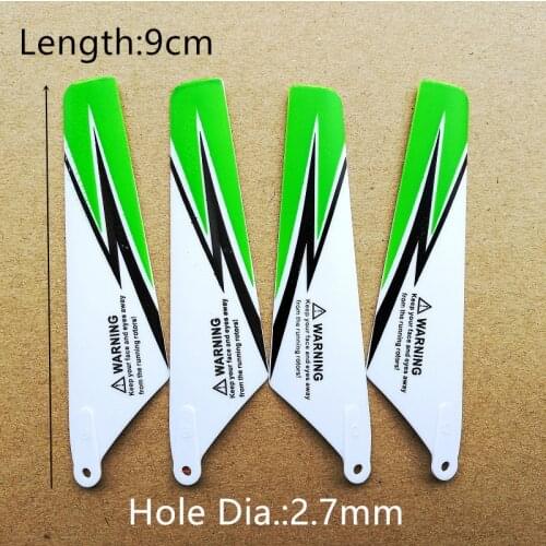 5 Colors SYMA S107 S107C S107G S108G S109G 9cm Main Blades Propeller 3.5CH Mini RC Helicopter Spare Parts Accessories
