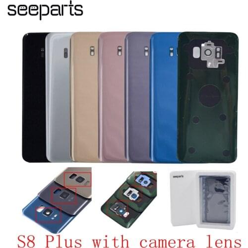 6.2" For Samsung Galaxy S8 Plus G955F Battery Door Housing Cover Case For Samsung S8 Plus Battery Cover With Lens Replacement