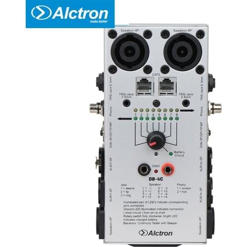 Alctron DB-4C Professional Cable Testers Audio network Cable Detector Tester test tool