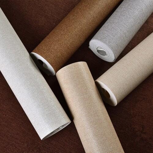 Beibehang Plain color colorful wallpapers fine thick wallpaper simple straw weave pattern wall paper home improvement wallpaper