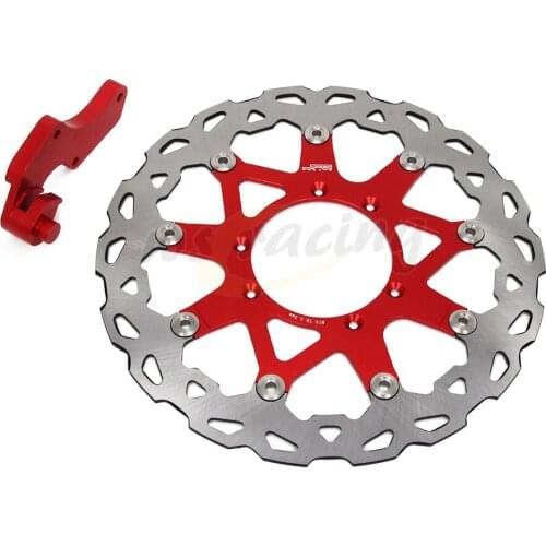 CNC 320MM Motorcycle Front Floating Brake Disc & Caliper Bracket Adapter For HONDA CRF250R CR250R CRF250X CRF450R CRF450X