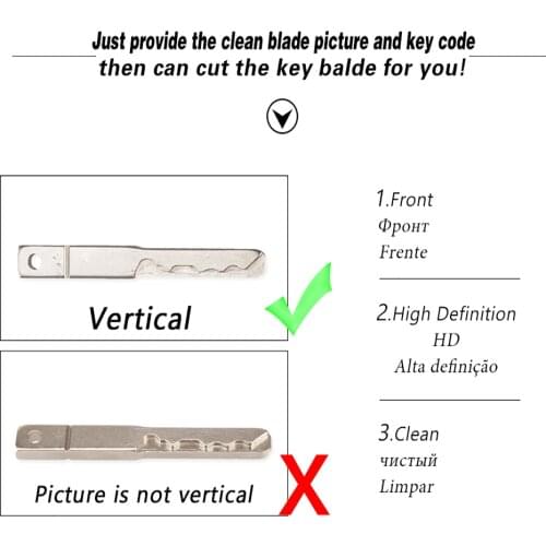 Dandkey Extra Fee Service Milling CNC Cutting Blank For Car Key Cutting Blade Copy