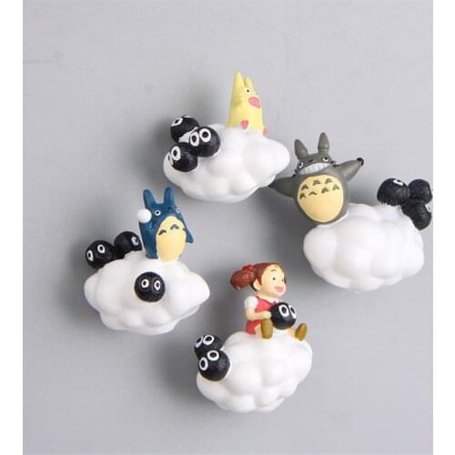 My Neighbor Totoro anime action figure prefect quality 3d fridge magnet handmade children toys home decoration birthday gifts