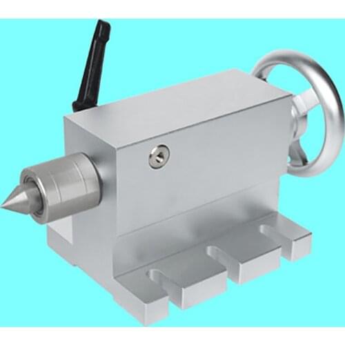 CNC Tailstock For Rotary Axis A Axis Chuck CNC 4 Axis MT2 Rotary Axis Lathe Engraving Machine Chuck Stroke 50MM