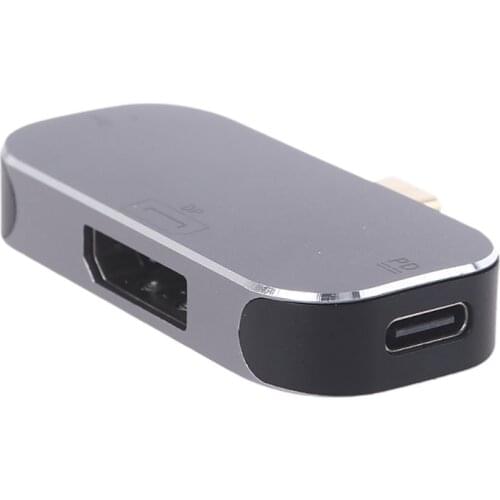 H054 High Efficiency USB-C/Type-C to DP/ Display Port Converter with 100W Charging Port Computer Tablet Adapter
