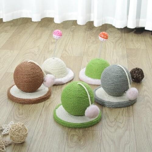 Cat Scratch Board Sisal Scratch Ball Cats Interactive Toy For Funny Grinding Paw Training Toy Cat Accessories Rascador Para Gato