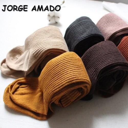 2021 New Spring Kids Boys Girls Sockings Waffle Candy Color Leggings Warm Kids Fashion Tights E1006
