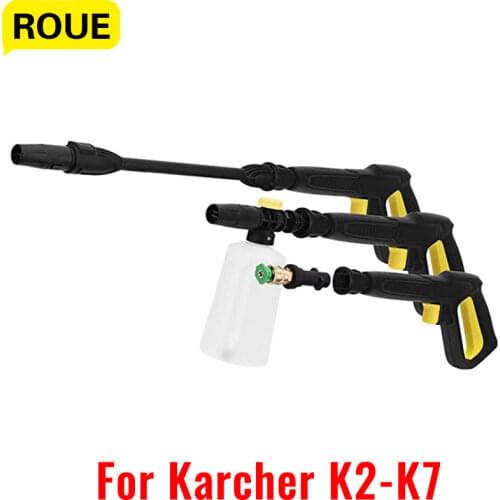 High Pressure Power Washer for Karcher K2~K7 Car Accessories Spray Nozzle Lance Turbo Fan Jet Rod 6M 10M Hose for Car Cleaning