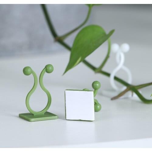10PCS Invisible Wall Rattan Clamp Clip Plant Climbing Wall Clip Wall Vines Fixture Wall Sticky Hook Holder Garden Supplies