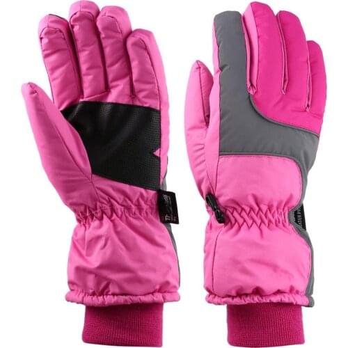 OUTAD Winter Outdoor Soft Liner Breathable Windproof & Waterproof Snow Ski Gloves Warm Mountain Climbing Gloves for Women