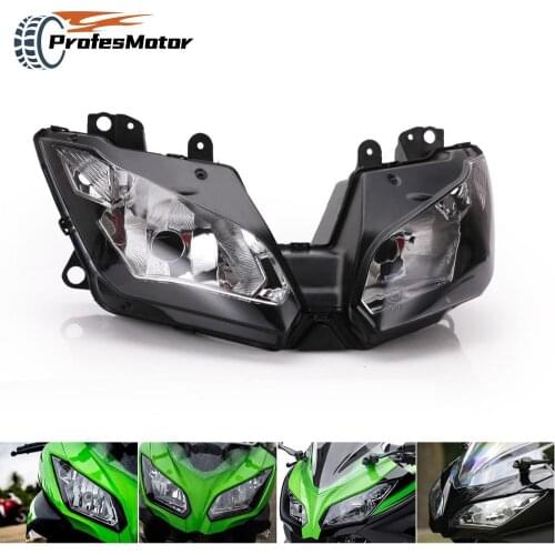Motorcycle Front Light Headlight Head Lamp New Angel Eye For Kawasaki NINJA250 NINJA300 NINJA 250 300 ZX 6R ZX6R