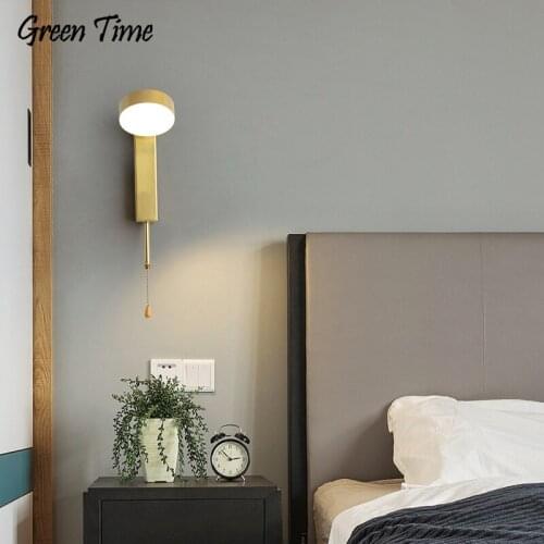 Black&Gold Modern Home Decor Wall Lights For Bedroom Bedside Living room Study room Sconce Wall Lamp Lighting With&Without USB