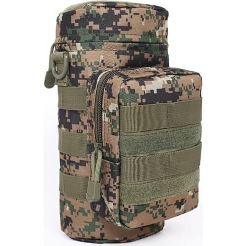 Tactical Hiking Camping Elastic Bottle Bag CS kettle bag Multi-function Outdoor Riding Sports Water Cup Set Accessories Wallet