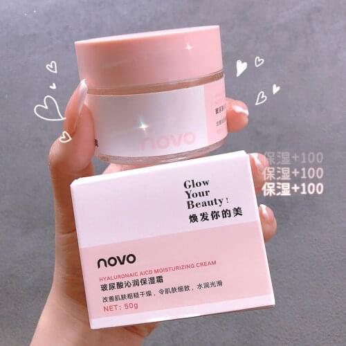 Hyaluronic Acid Moisturizing Face Cream Nourishing Oil Control Relieve Dryness Whitening Brighten Facial Skin Care Sleeping Mask